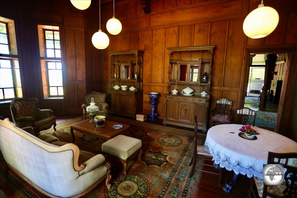 The drawing room at Oceania House.