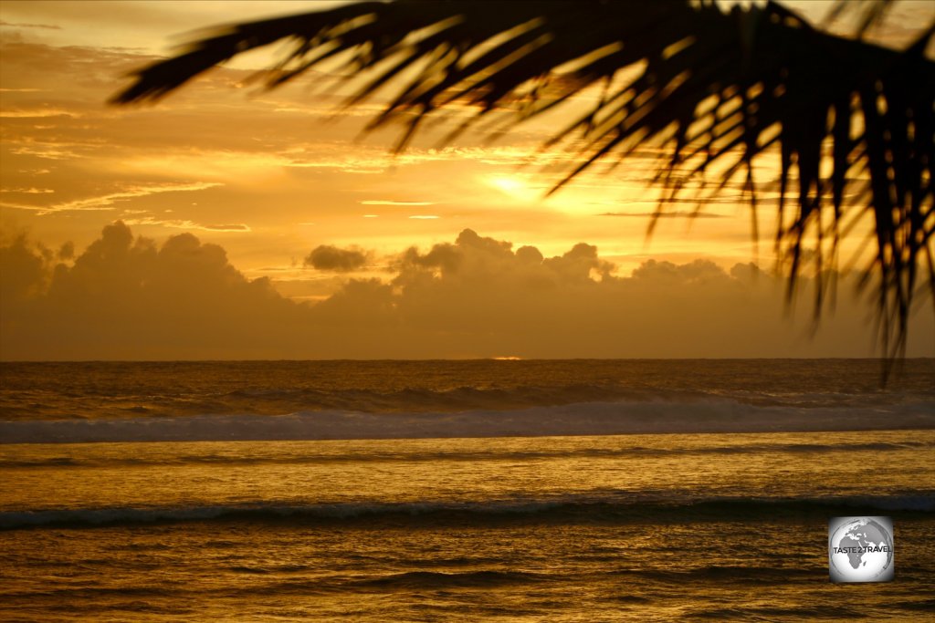 This was my sunset view while having dinner at Saltmakers by the Sea on West Island.