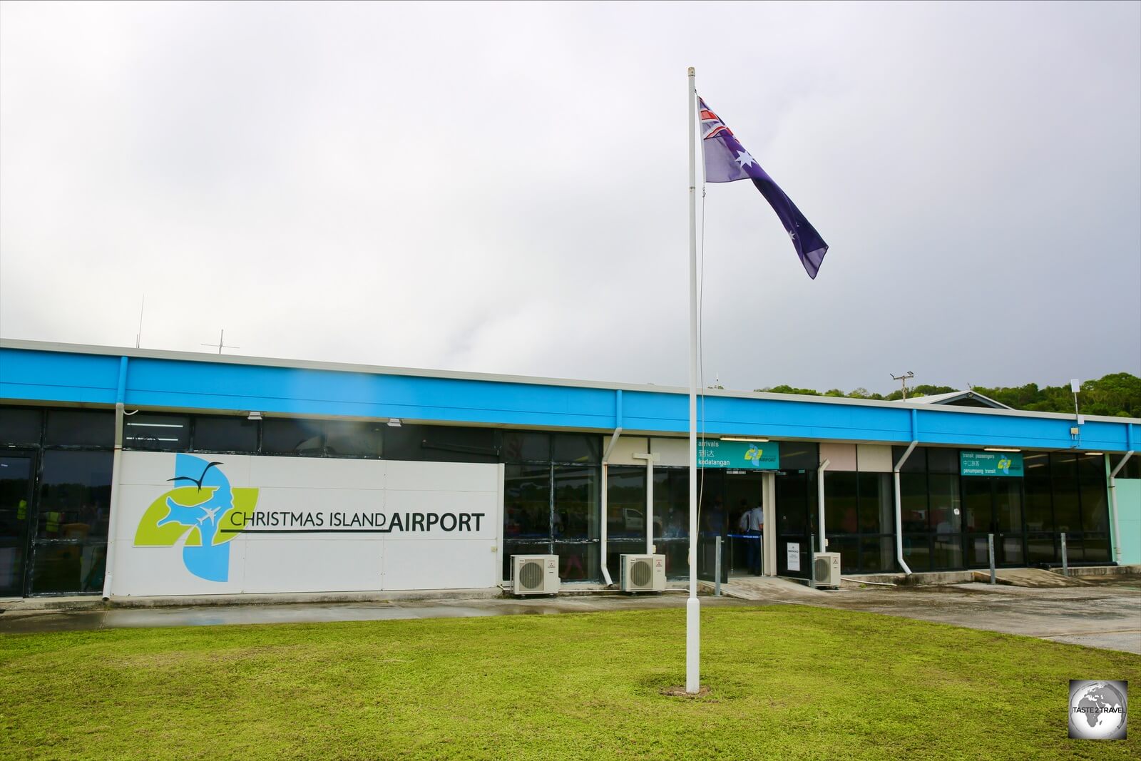 The terminal at Christmas Island airport.