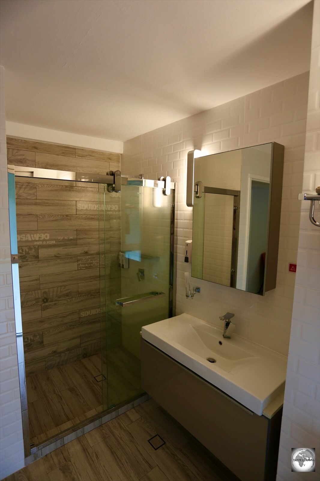 My bathroom at CI Apartments.