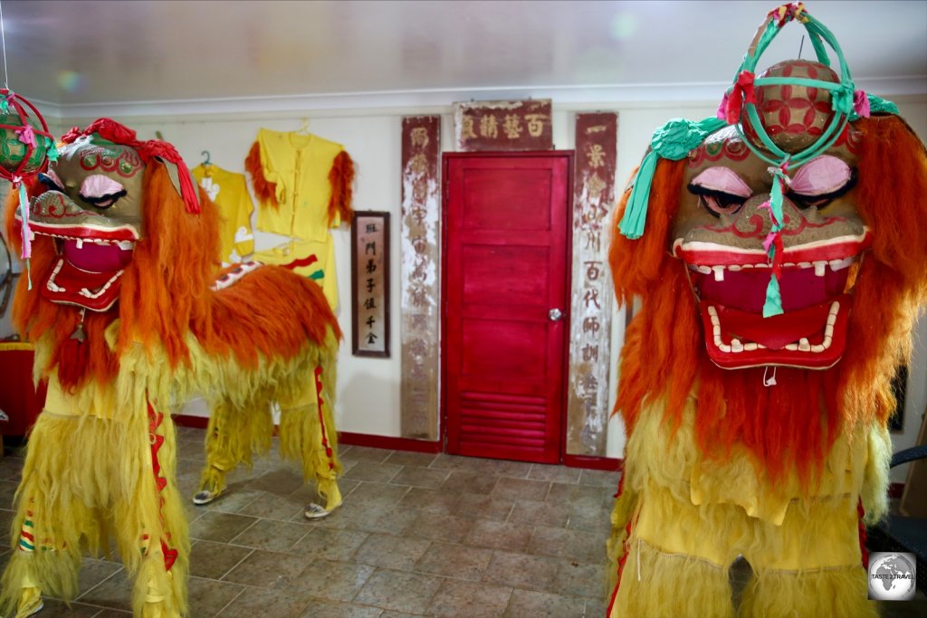 Displays at the Chinese Cultural Heritage Museum in The Settlement, on Christmas Island.