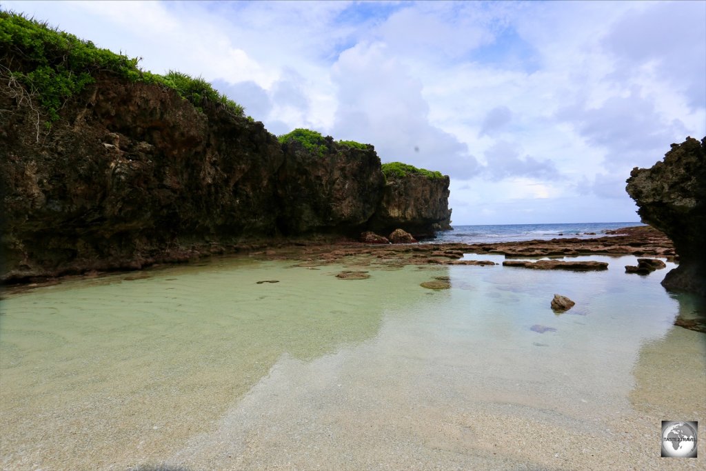 A view of Lily beach on Christmas Island.