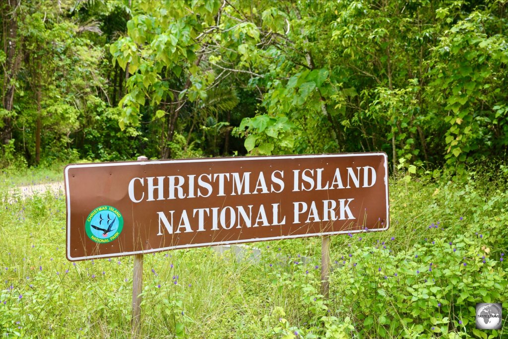 The Christmas Island National Park occupies most of Christmas Island.