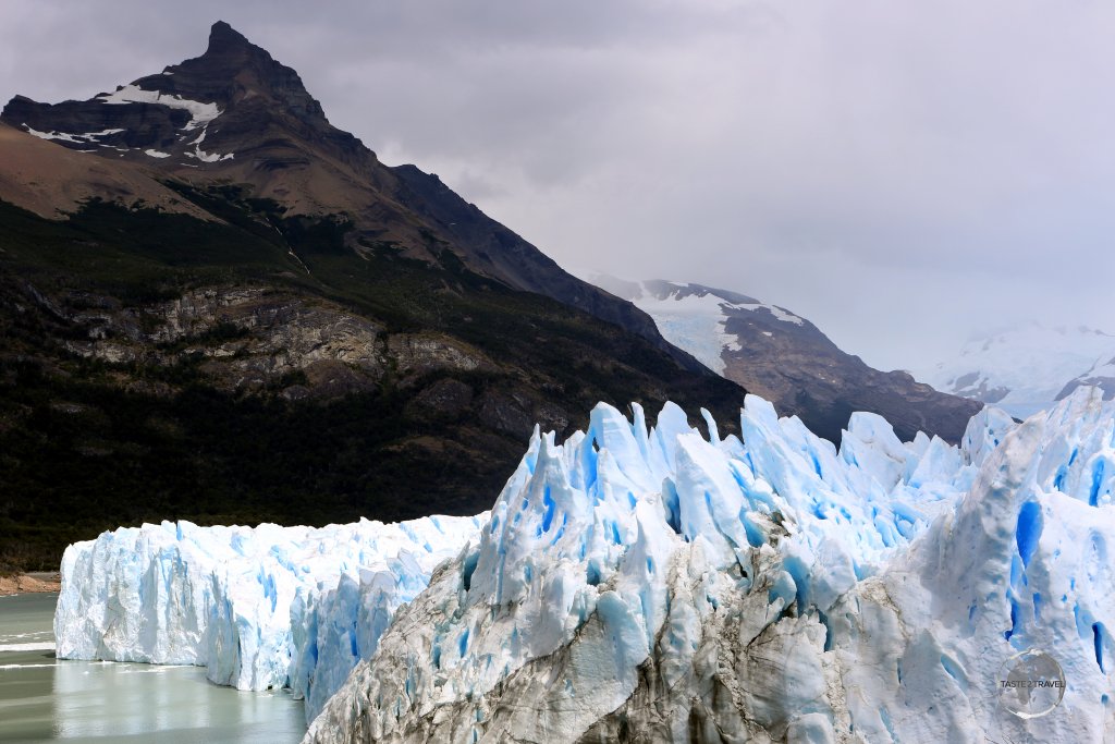 A view of the Perito Moreno Glacier, a highlight of the Los Glaciares National Park, in Argentine Patagonia.