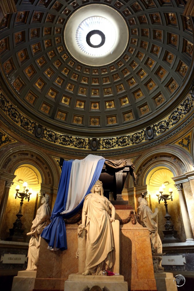 The tomb of General José de San Martín, liberator of Argentina, Chile, and Peru is a highlight of the Catedral Metropolitana in Buenos Aires.