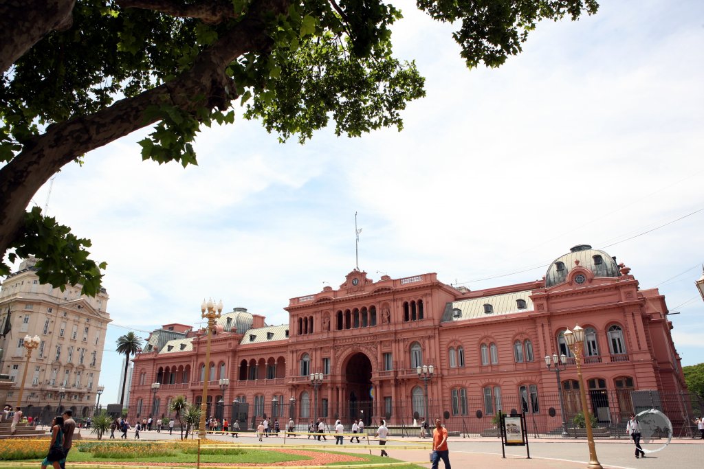 Located in the heart of Buenos Aires, the Casa Rosada (Pink House) is the seat of the Argentine national government and houses the president's office.