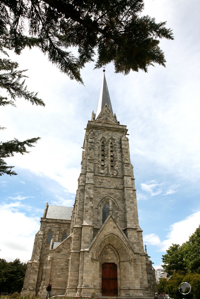 Built in 1942, the Cathedral of Our Lady of Nahuel Huapi, also known as 'San Carlos de Bariloche Cathedral' is the main church in the Argentine town of San Carlos de Bariloche.