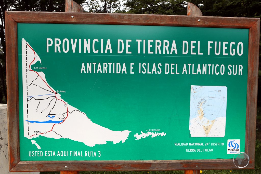 The end of the road in South America - Tierra del Fuego National Park, is located at the bottom of Tierra del Fuego, near to Ushuaia.