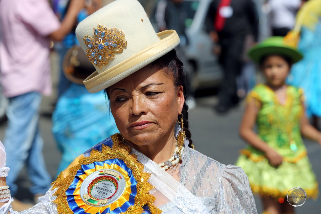 A scene from the 'Fiesta de la Virgen de Guadalupe' in Sucre, the capital of Bolivia.