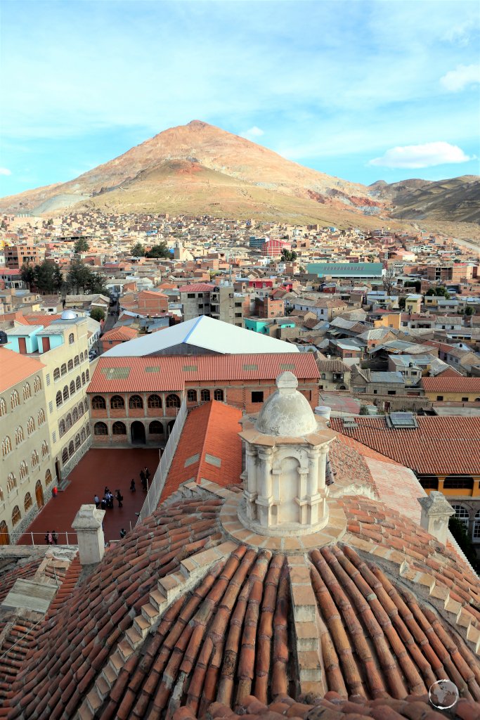 A view of Cerro Rico (Rich Hill) from San Lorenzo Church in Potosi. Mined for centuries, this mountain once supplied 80% of the world’s silver.