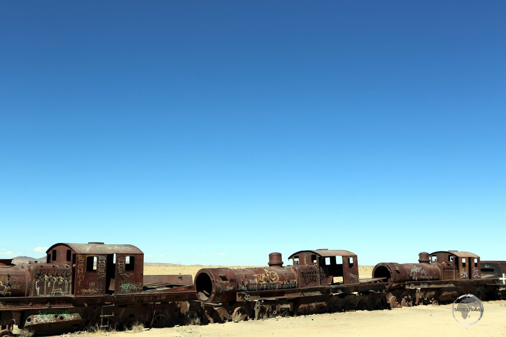 Home to more than one hundred, British-made, locomotives, the Train Graveyard near Uyuni, Bolivia, dates back to the early 20th century.
