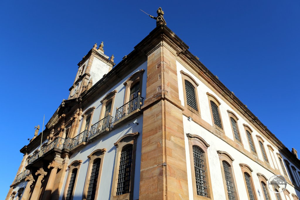 The streets of historic Ouro Preto are lined with magnificent examples of Portuguese colonial-era Baroque architecture.