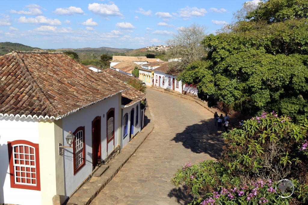 A view of the charming streets of Tiradentes, an historic town in Minas Gerais state which is located 105 km south-west of Ouro Preto.