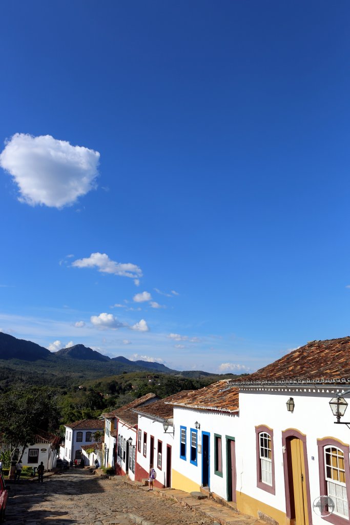 A view of the picturesque streets of Tiradentes, an historic town in Minas Gerais state.