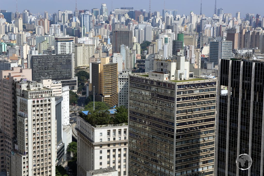 With a population of almost 13 million, Sao Paulo is the largest city in Brazil and South America.