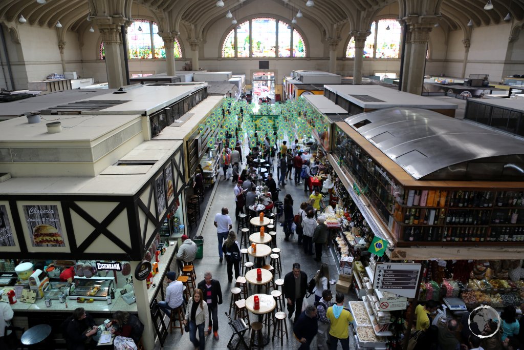 A view of the Mercado Municipal de São Paulo, the main market in downtown São Paulo.