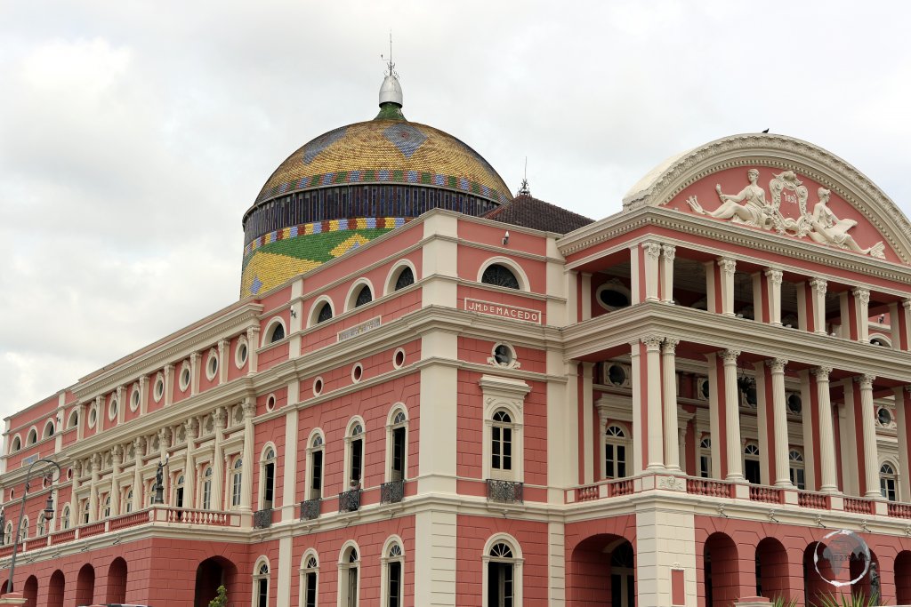 Dating from 1884, the spectacular Amazon Theatre is an opera house located in Manaus, in the heart of the Amazon rainforest in Brazil.