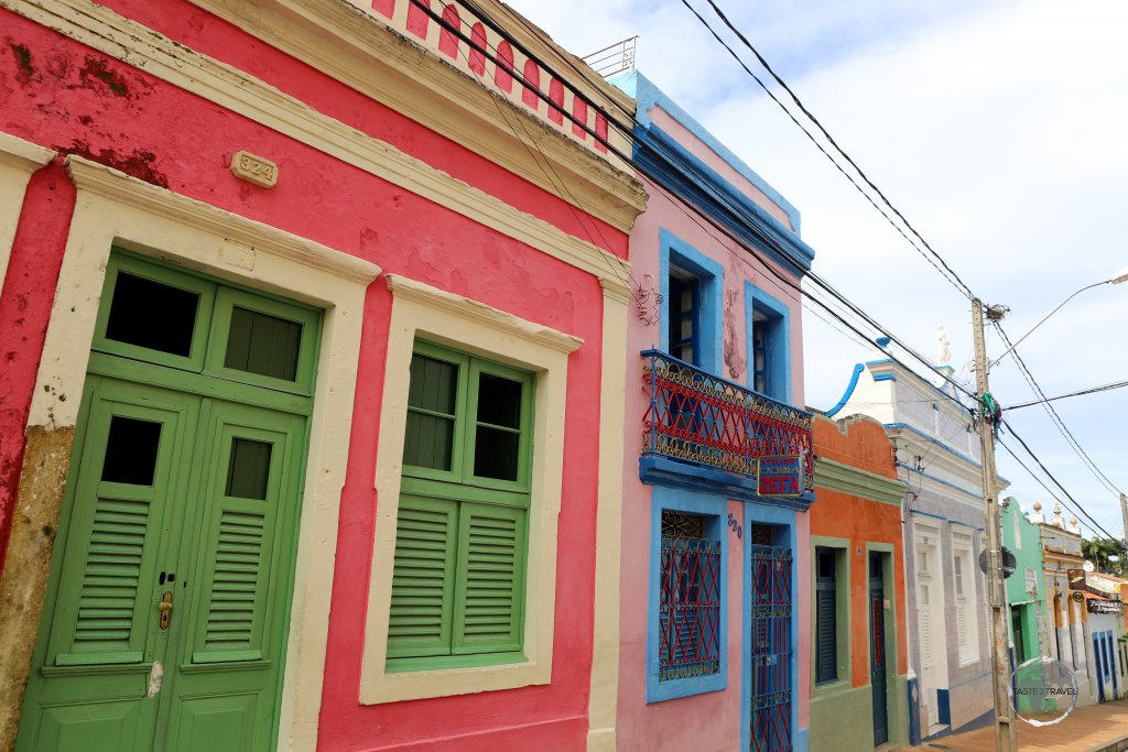 Colourful houses line the streets of Olinda old town.