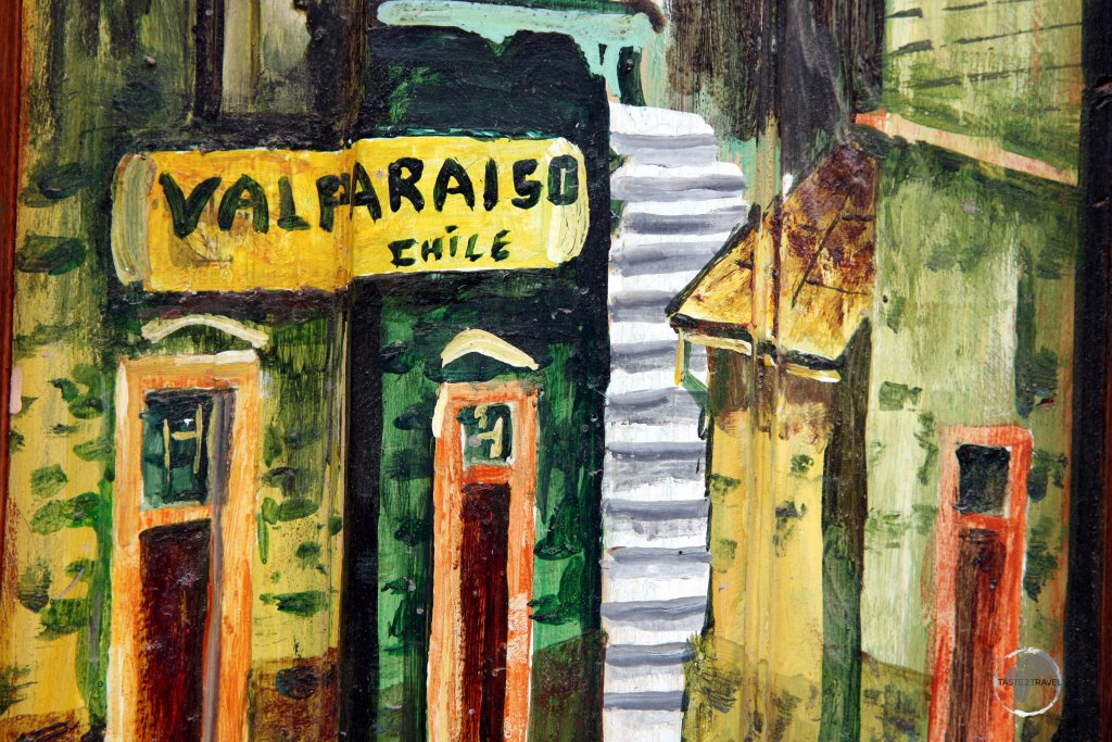 The streets of colourful Valparaíso are lined with street art, all of which is encouraged by the local municipal authorities since it boosts tourism to the city.