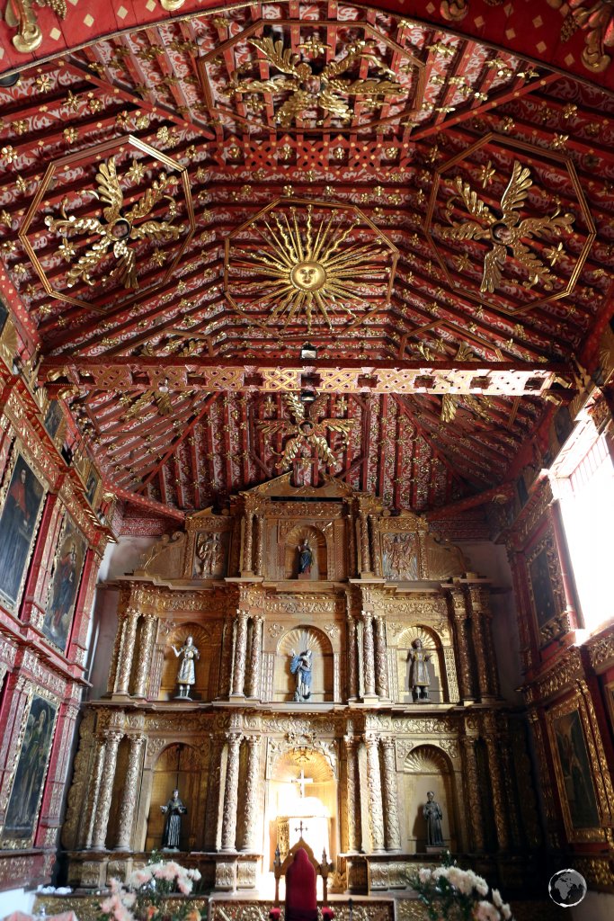 Located in the old town of Tunja, the 'Capilla y Museo de Santa Clara La Real' features a golden sun, located above the apse, which held special significance for the indigenous Chibcha.