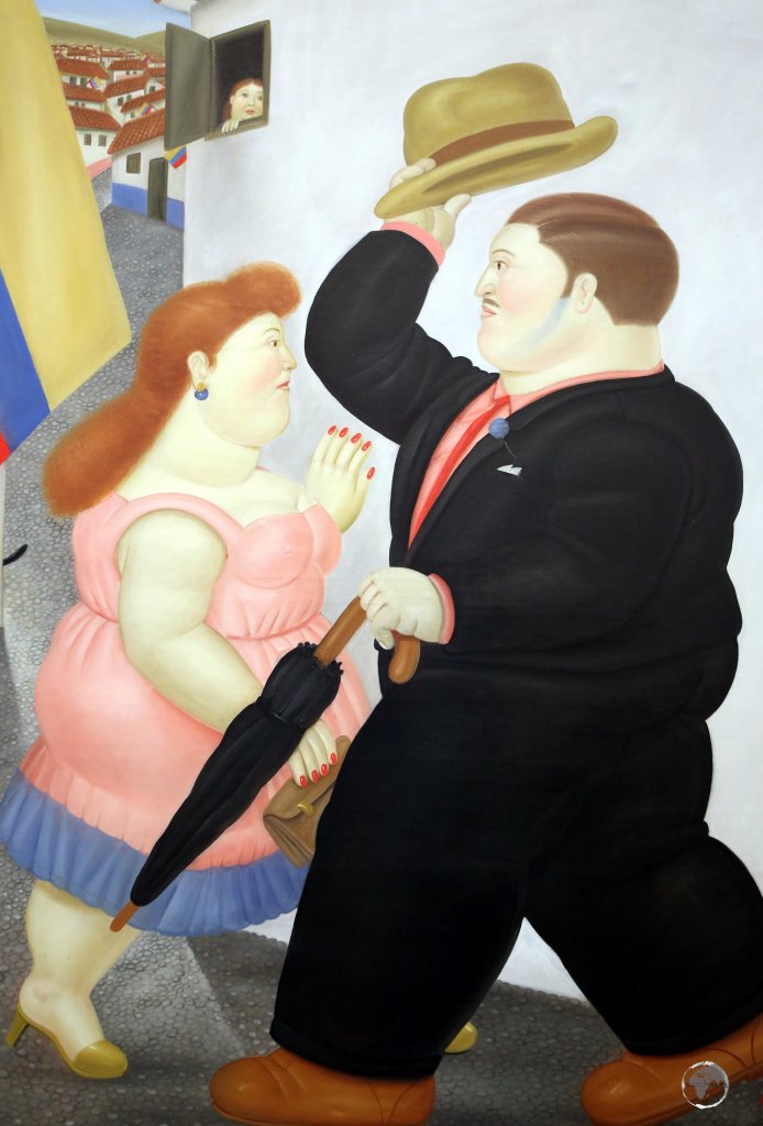 Artwork by Botero at the Museo Botero in Bogota, Colombia.