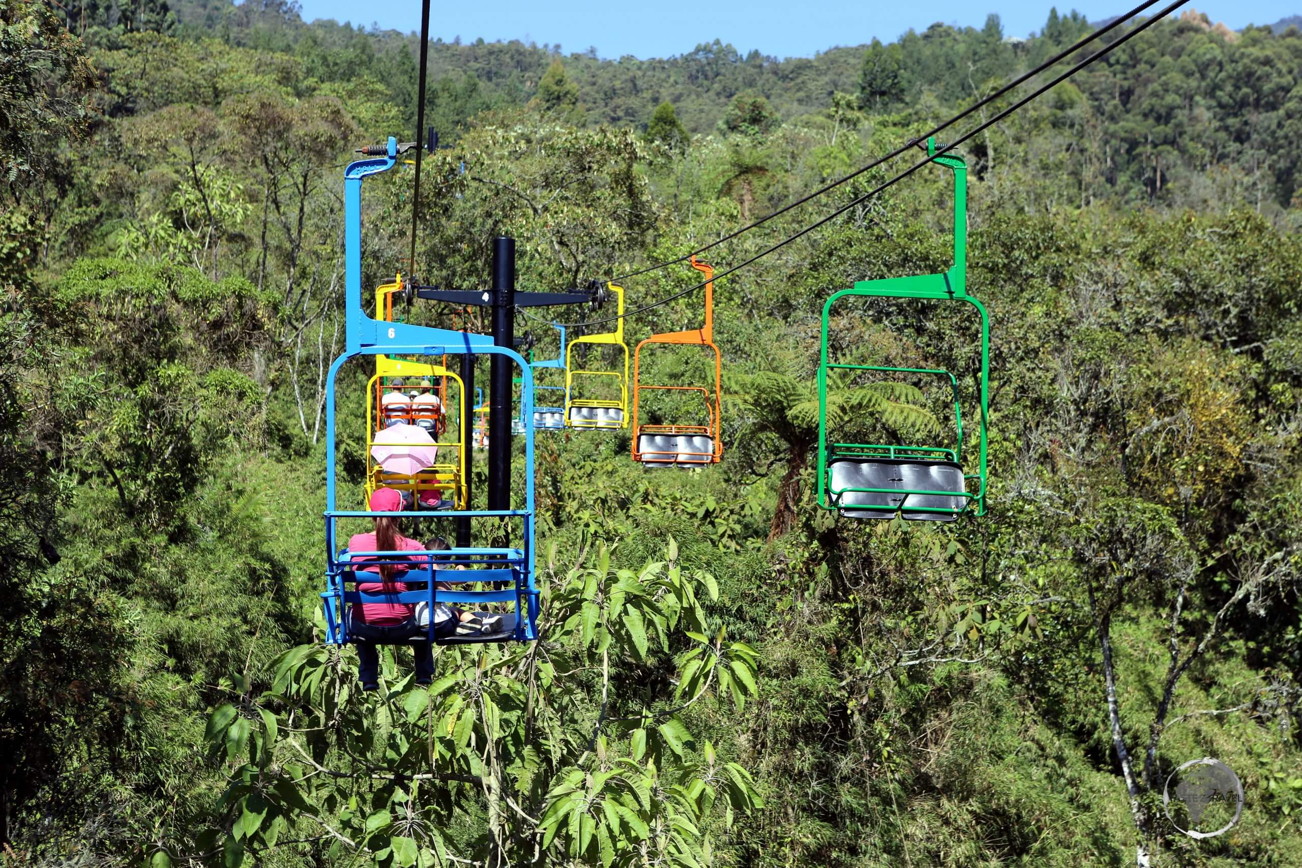 The 'Telesilla' at Estelar Recinto Del Pensamiento offers a 12 minute ride over the cloud forest to a bird viewing station.