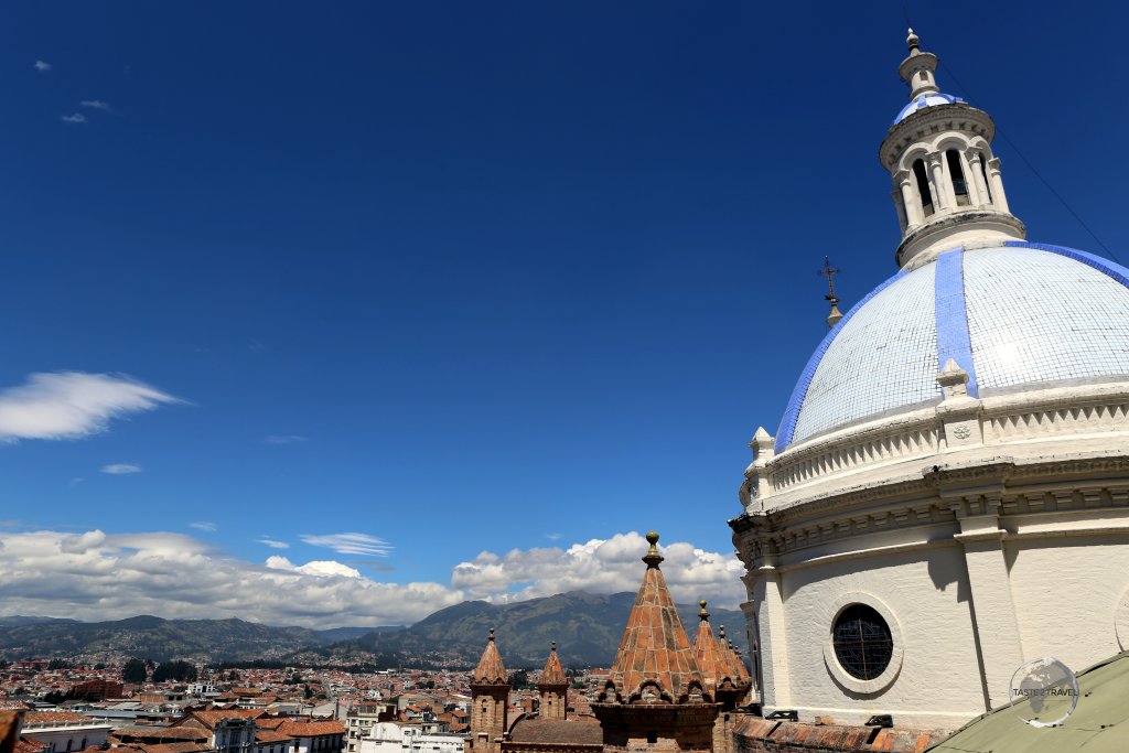 A view of Cuenca, from the rooftop of the Cathedral of the Immaculate Conception.