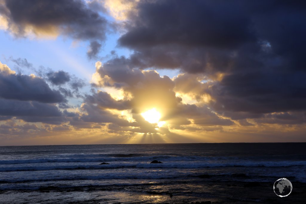 Sunrise on Easter Island.