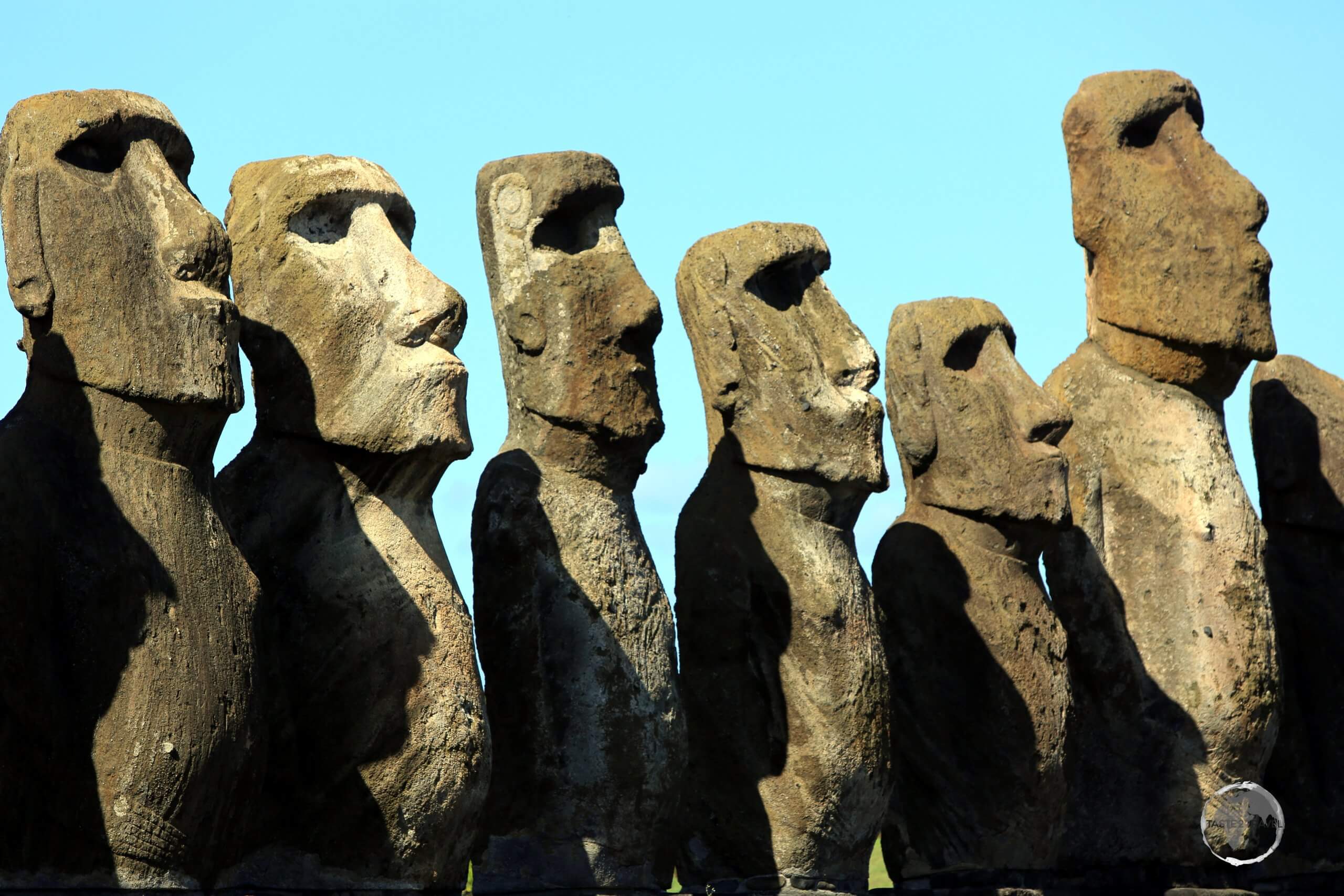 Moai statue wearing a turban