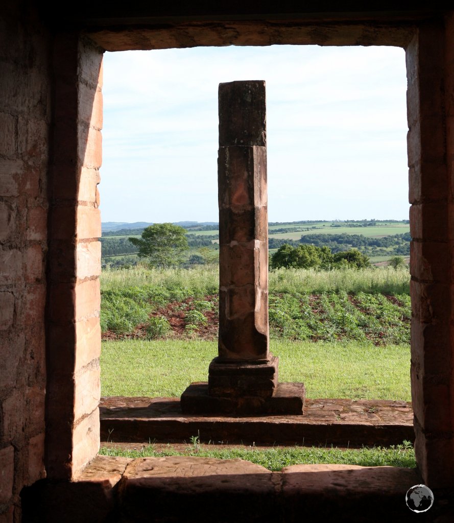 Construction of the 'Jesús de Tavarangue' mission was not completed by the time the Jesuit order was expelled from Paraguay in 1767.