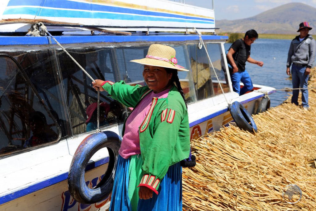 The Uru or Uros are an indigenous people of Peru and Bolivia. They live on an approximate and still growing 120 self-fashioned floating islands in Lake Titicaca near Puno.