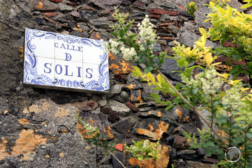 Calle de Solis, one of the main streets in the old town of Colonia del Sacramento.