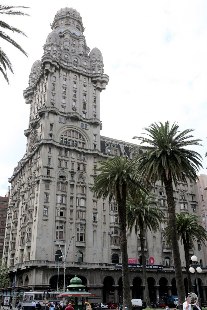 Completed in 1928, the Palacio Salvo is a landmark building in downtown Montevideo.