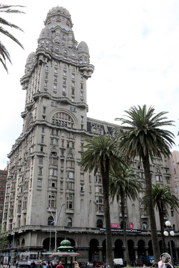 Completed in 1928, the Palacio Salvo is a landmark building in downtown Montevideo.