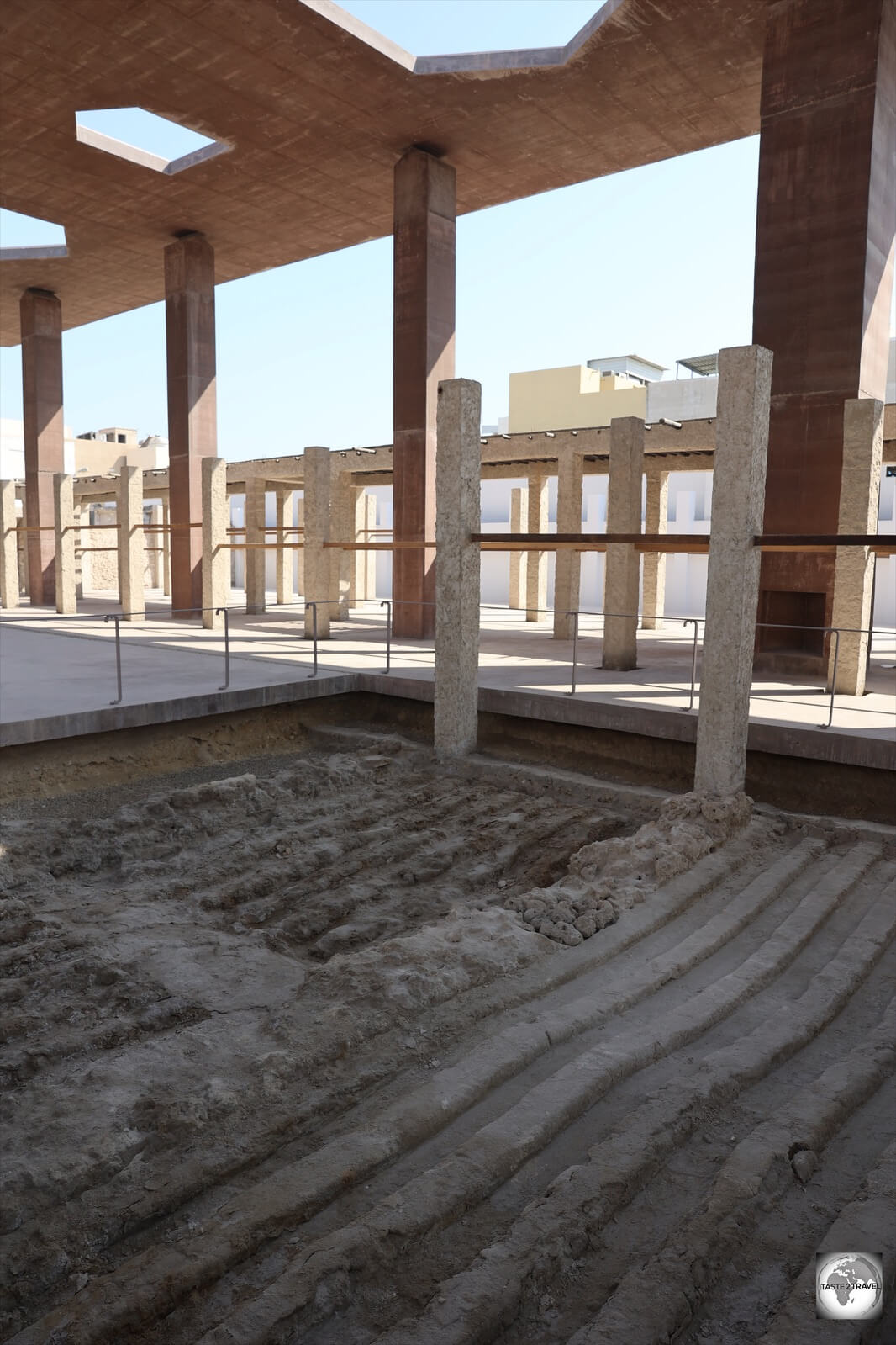 The archaeological component of the Pearling Path Visitors and Interpretation Centre.