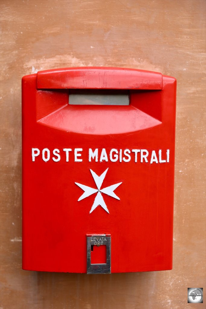 An Order of Malta post box inside the Magistral Villa.