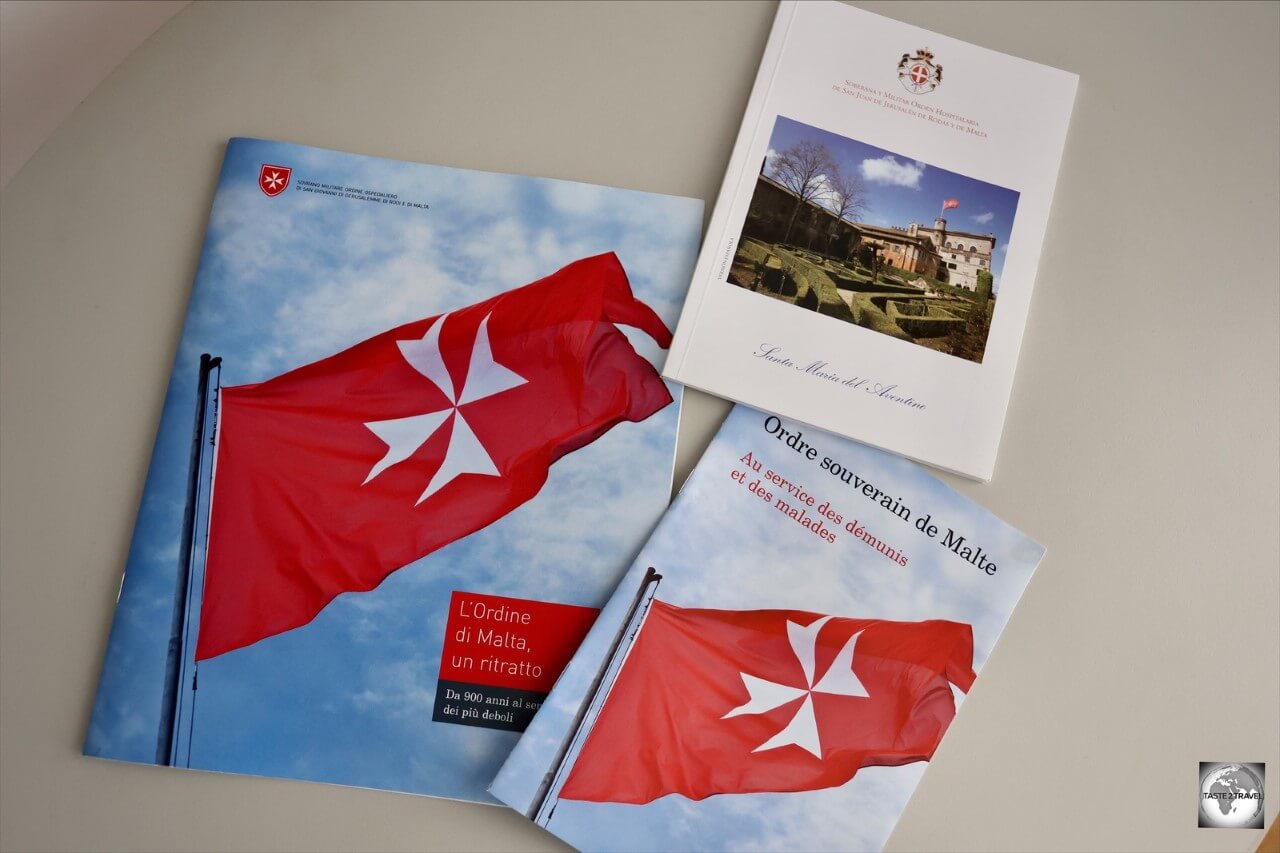 The SMOM Visitor's centre produces informative brochures in a variety of languages.