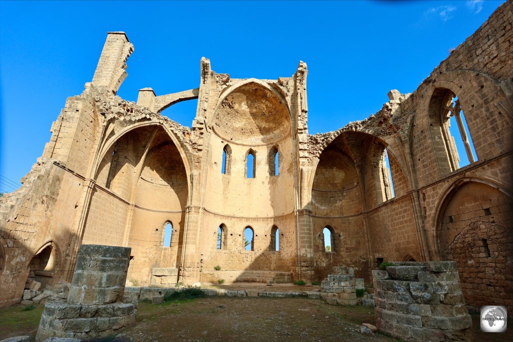 A view of the former interior of St. George's of the Greeks church in Famagusta.