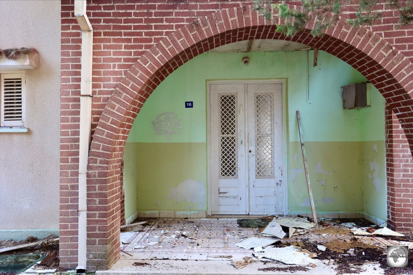 An abandoned Greek Cypriot home in the Northern Cyprus village of Kantara.