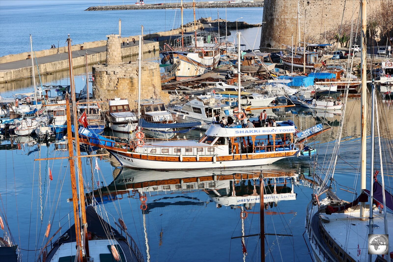 A view of Kyrenia port.