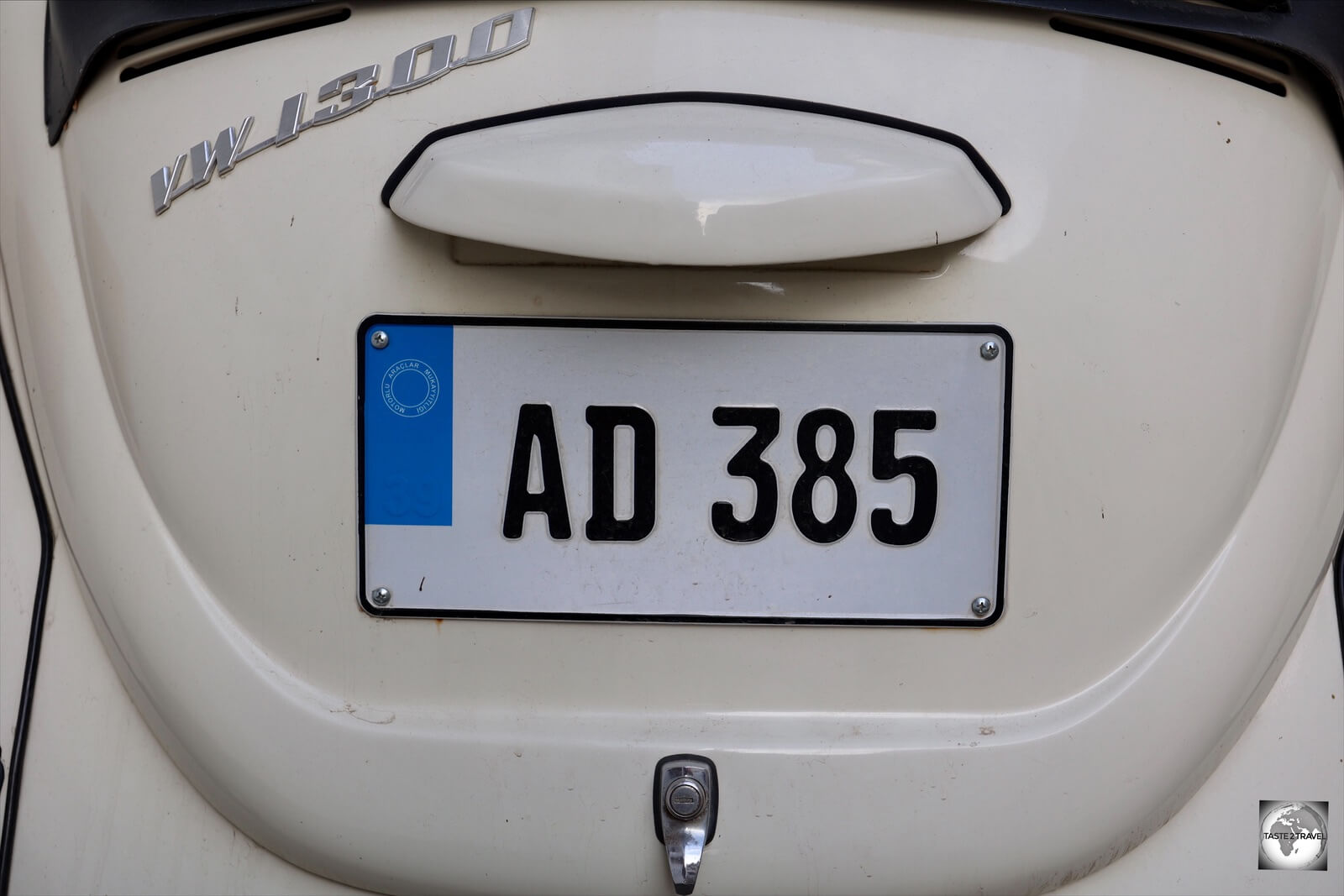 A TRNC car license plate.