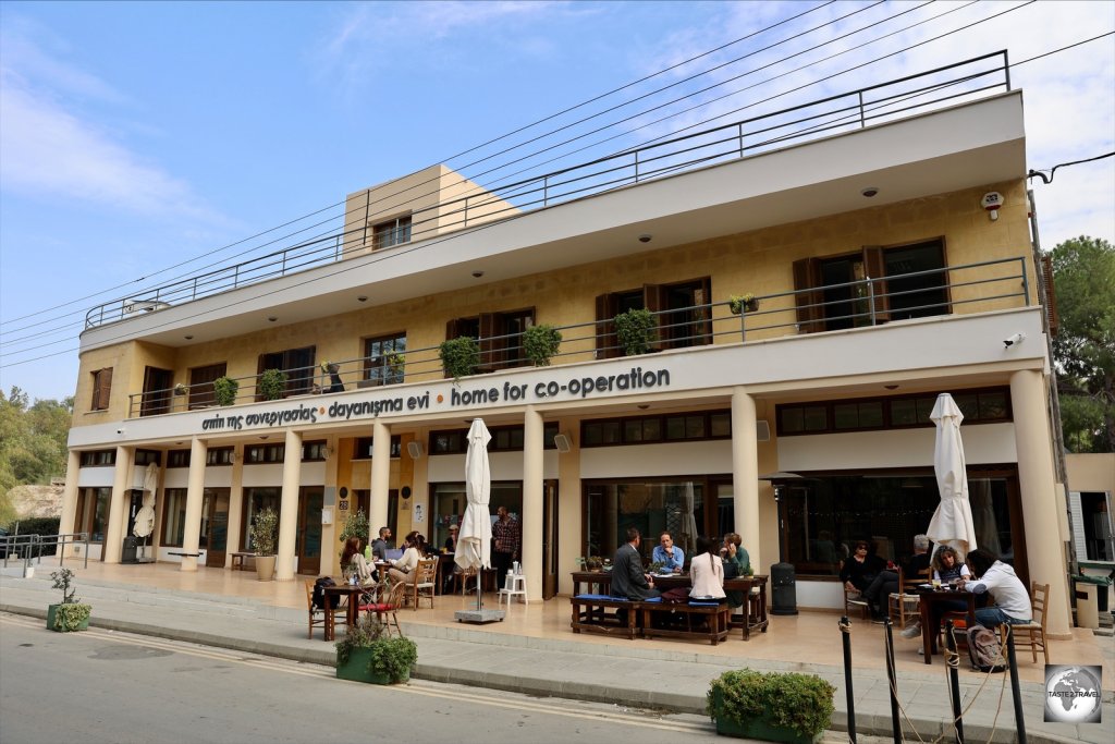 Home for Cooperation cafe, located inside the UN buffer zone.
