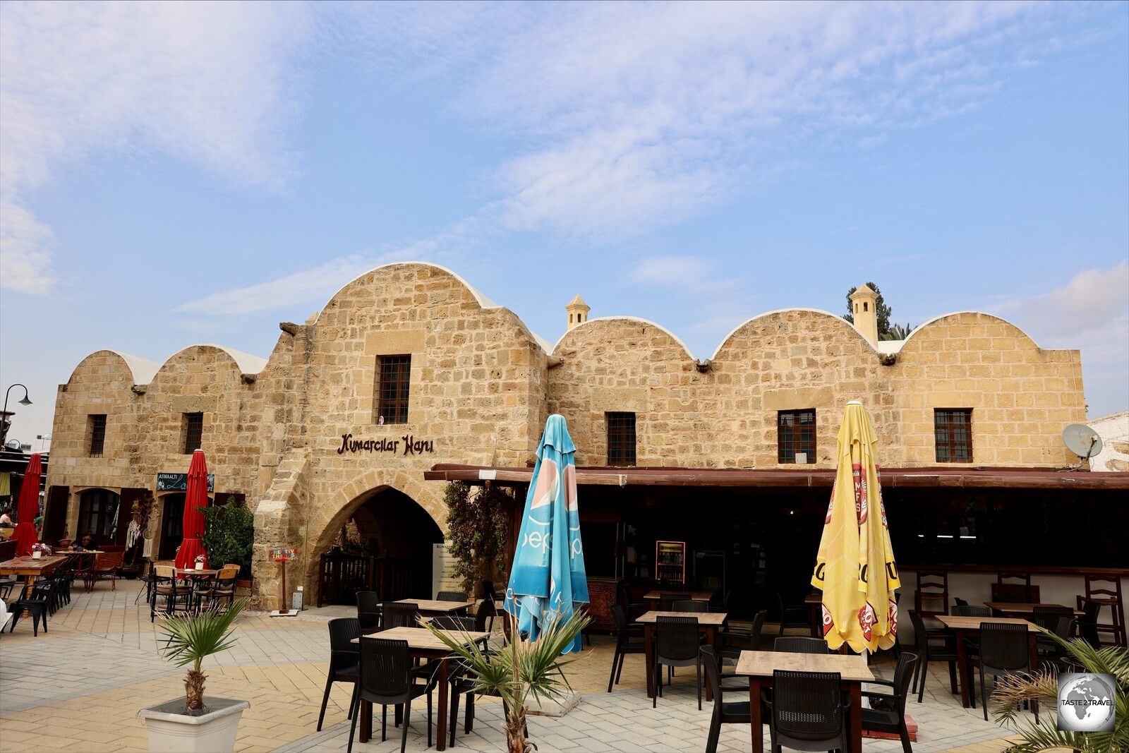 An Ottoman-era Caravansarai in the heart of North Nicosia old town, the Kumarcilar Han is surrounded by cafés and restaurants.