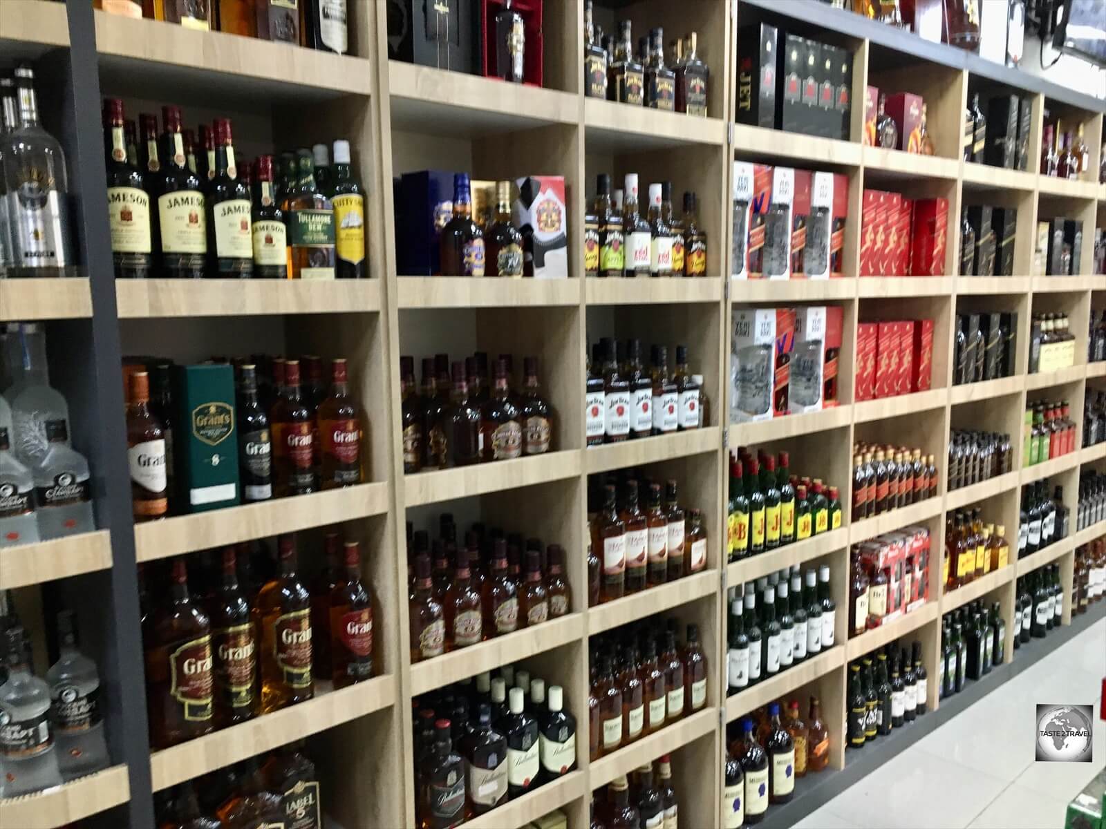 The streets of downtown Kyrenia are lined with bottle shops which offer famous alcohol brands at bargain prices!