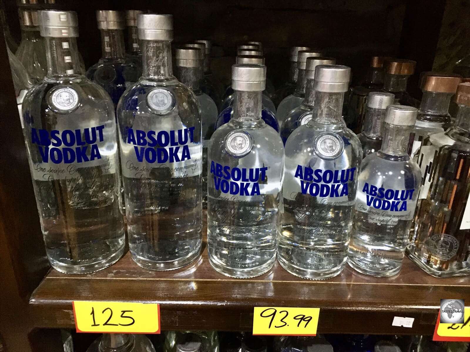 A 70 cl bottle of Absolut Vodka for 94 TL (€6. 00)? Alcohol is especially cheap in Northern Cyprus!