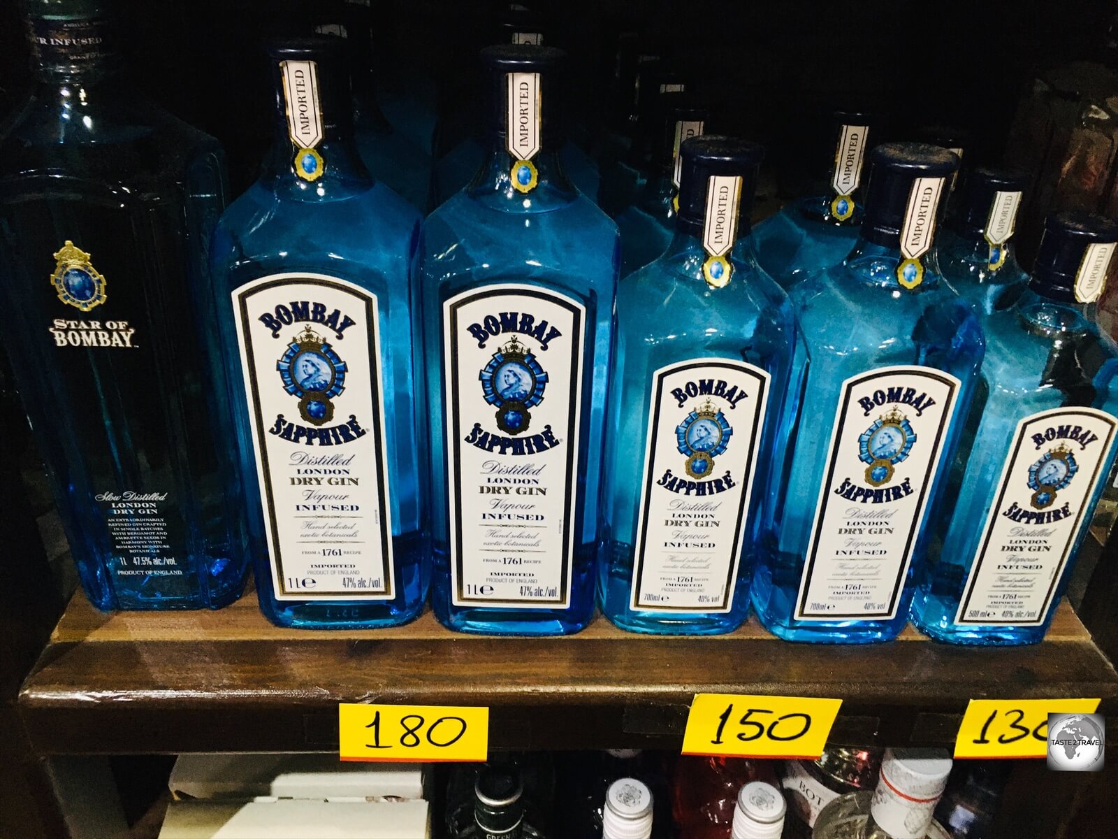 Bottle Shop prices in Kyrenia, Northern Cyprus.