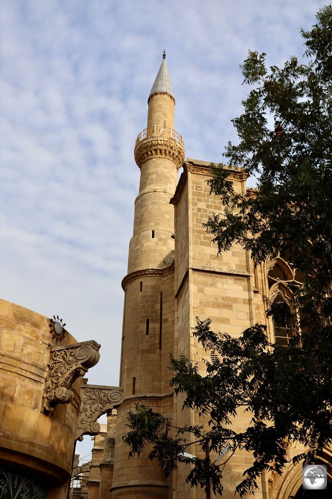 When the Agia Sofia cathedral was converted into a mosque by the Ottomans, minarets were installed in place of the bell towers.