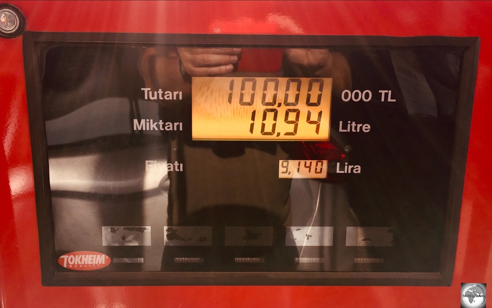 A Litre of unleaded fuel in Northern Cyprus cost me 9.14 TL (€0.58)