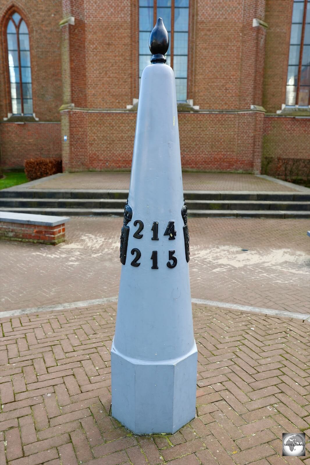 Border marker #214 and 215, commemorates the completion of the border in Baarle.
