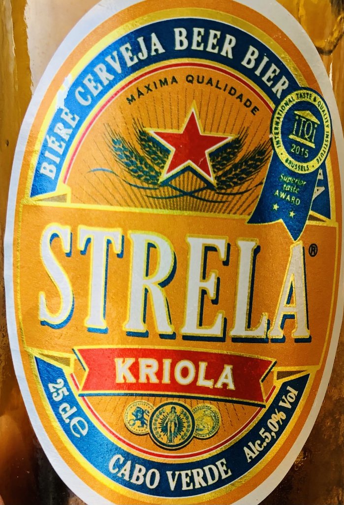 The very tasty local beer, Strela, which is Creole for “star”.